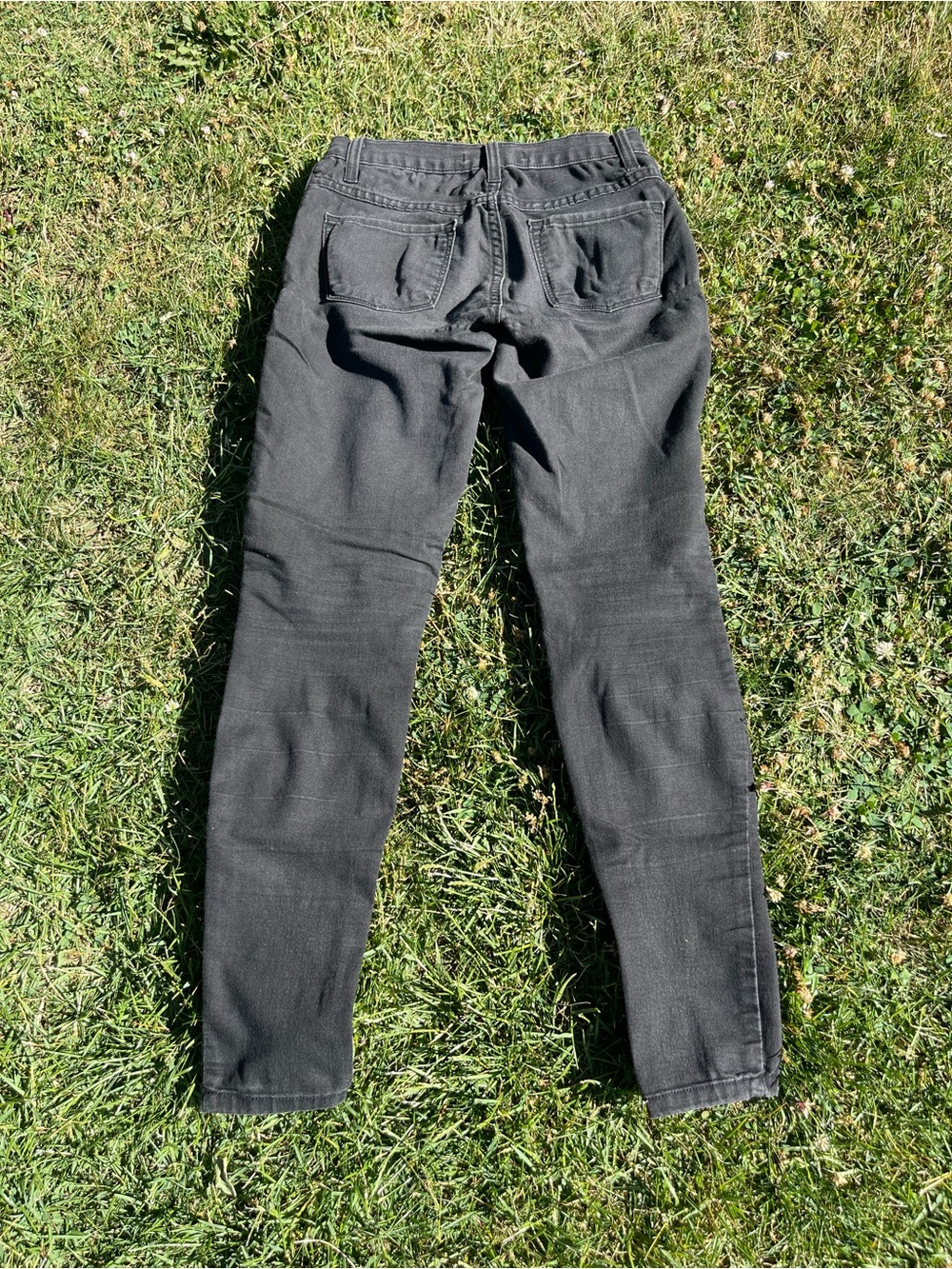 Flying Monkey Black Mid-Rise Skinny Jeans Custom Bleached View 2